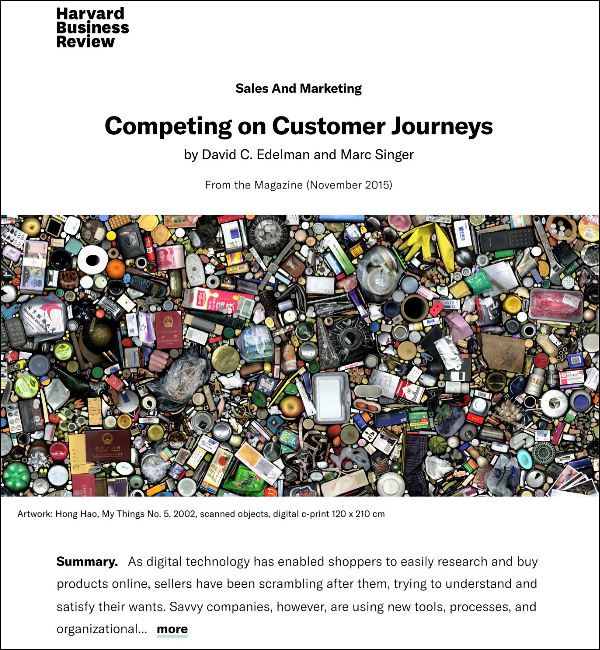 HBR article on customer journeys
